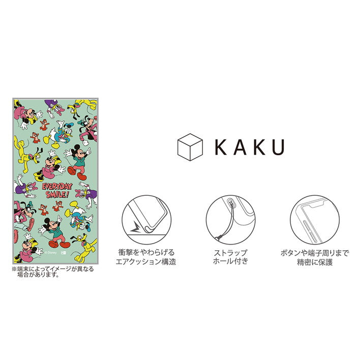 ディズニー / KAKU 衝撃吸収 バンパー スクエア ハイブリッドケース