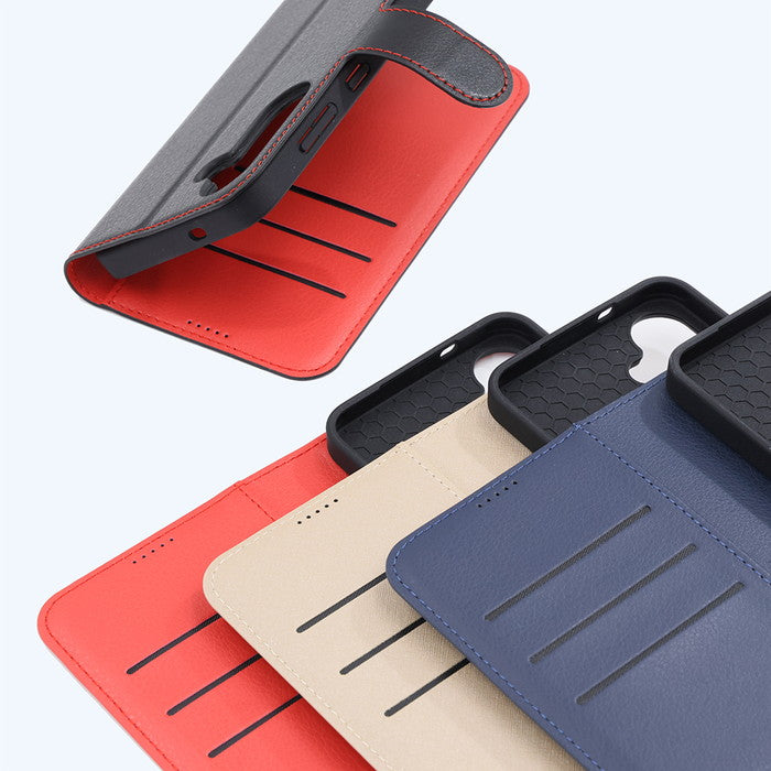 Like standard 耐衝撃 マグネットベルト シンプル 手帳型レザーケース