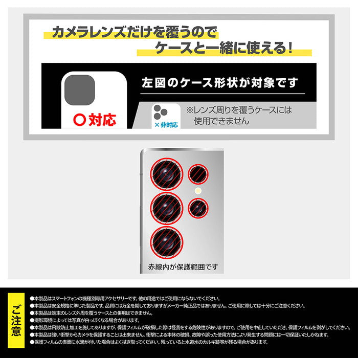Like standard カメラ ガラスフィルム 10H eyes 単眼 レンズカバー 5枚 1セット入り