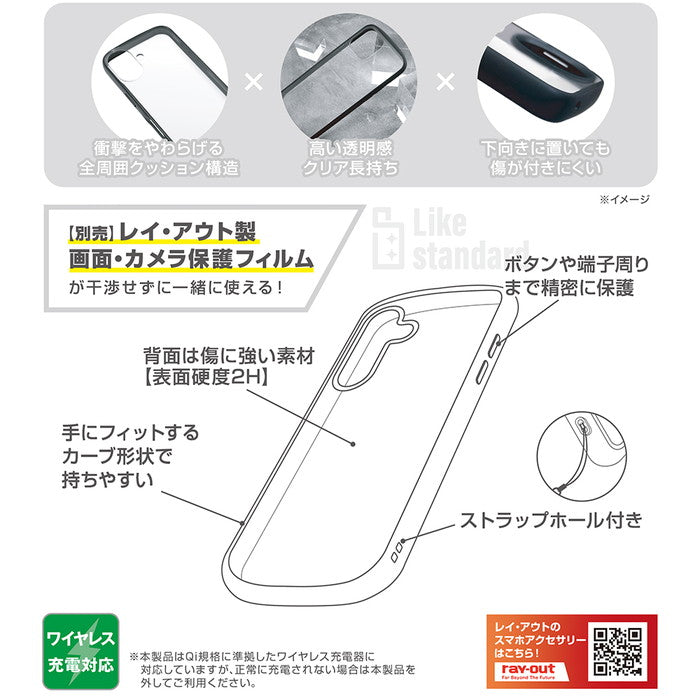 Like standard Puffull 耐衝撃 バンパー ハイブリッドケース