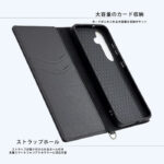 Durable 耐衝撃 マグネット不使用 シンプル スクエア 手帳型レザーケース
