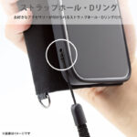 Durable 耐衝撃 マグネット不使用 シンプル スクエア 手帳型レザーケース