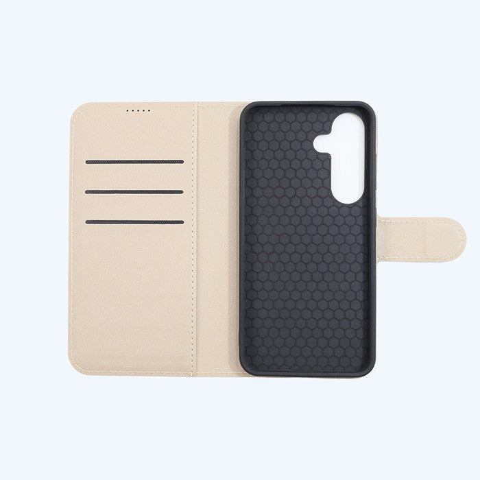猫のダヤン / 衝撃吸収 マグネットベルト シンプル 手帳型レザーケース