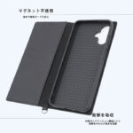 Durable 耐衝撃 マグネット不使用 シンプル スクエア 手帳型レザーケース