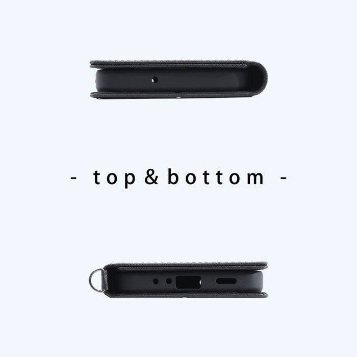 Durable 耐衝撃 マグネット不使用 シンプル スクエア 手帳型レザーケース