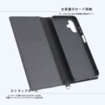 Durable 耐衝撃 マグネット不使用 シンプル スクエア 手帳型レザーケース