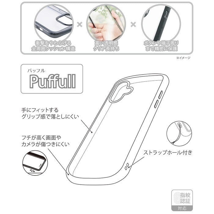 ムーミン / Puffull 衝撃吸収 バンパー ハイブリッドケース