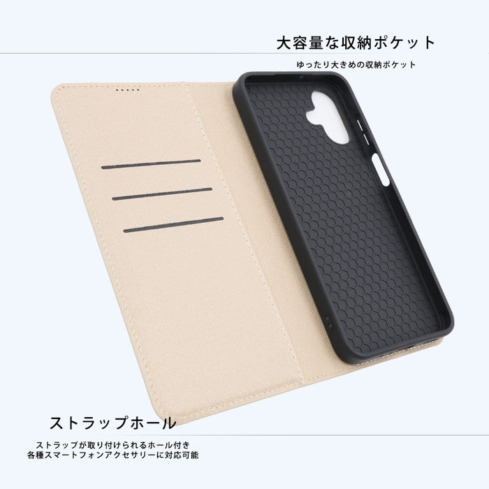 猫のダヤン / 衝撃吸収 マグネットベルト シンプル 手帳型レザーケース