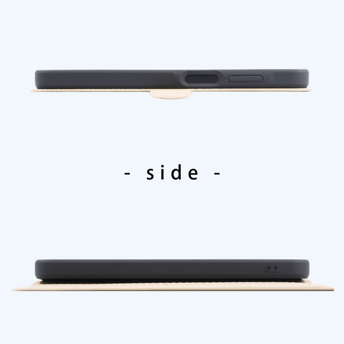 猫のダヤン / 衝撃吸収 マグネットベルト シンプル 手帳型レザーケース