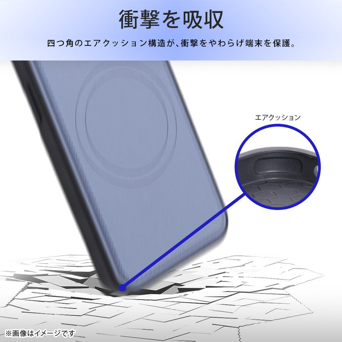 MagSafe対応 マグネットアクセサリー対応 衝撃吸収 バンパー オープンレザーケース