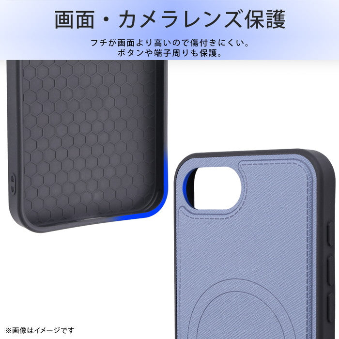 MagSafe対応 マグネットアクセサリー対応 衝撃吸収 バンパー オープンレザーケース