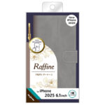 Raffine 耐衝撃 マグネットベルト ハンドストラップ付き さらさら ムラ染め 手帳型レザーケース