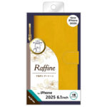 Raffine 耐衝撃 マグネットベルト ハンドストラップ付き さらさら ムラ染め 手帳型レザーケース