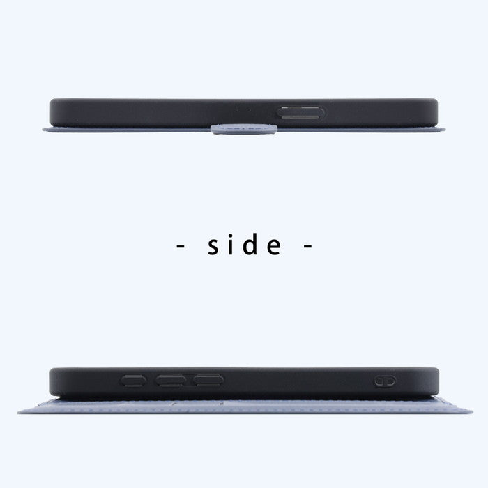ディズニー / 衝撃吸収 マグネットベルト シンプル 手帳型レザーケース