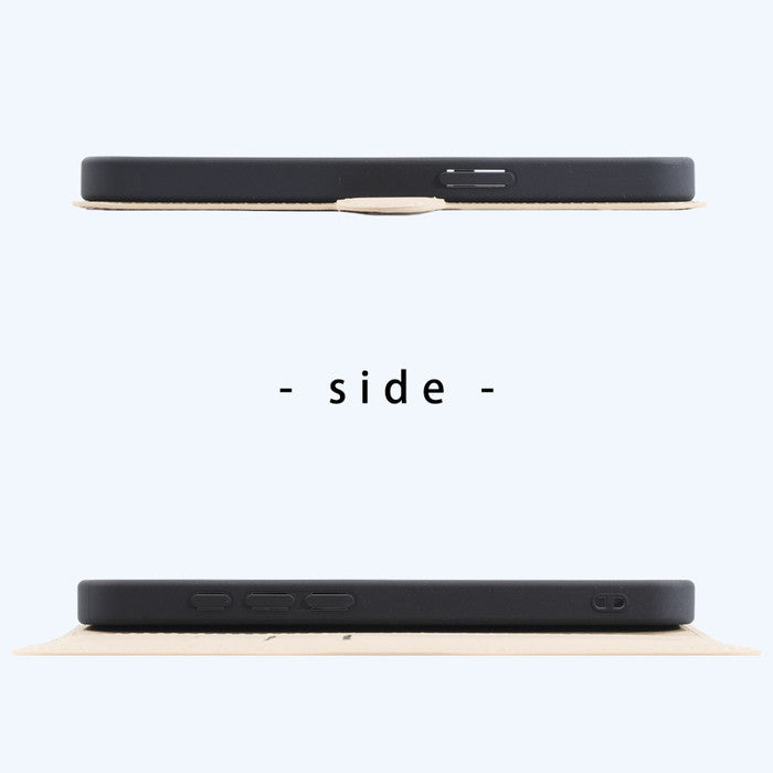 猫のダヤン / 衝撃吸収 マグネットベルト シンプル 手帳型レザーケース
