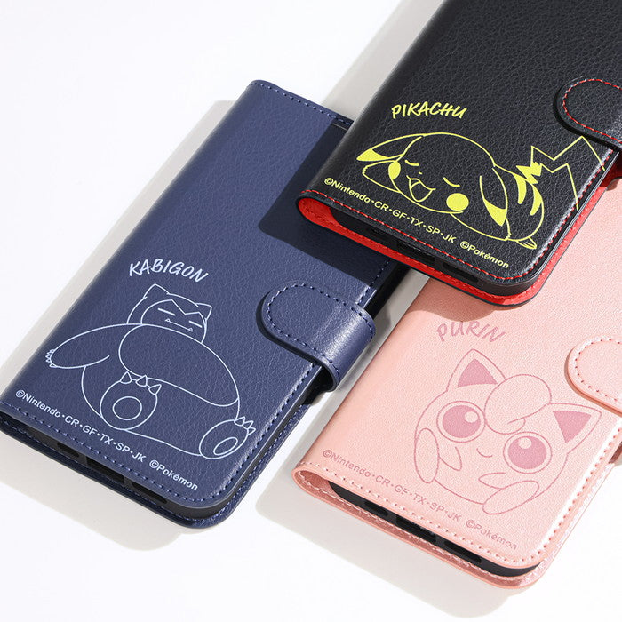 ポケットモンスター / 衝撃吸収 マグネットベルト シンプル 手帳型レザーケース