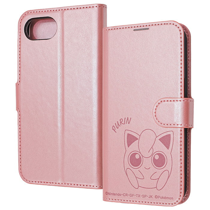ポケットモンスター / 衝撃吸収 マグネットベルト シンプル 手帳型レザーケース / プリン