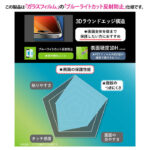 ガラスフィルム ブルーライトカット 反射防止 全面保護 硬度10H