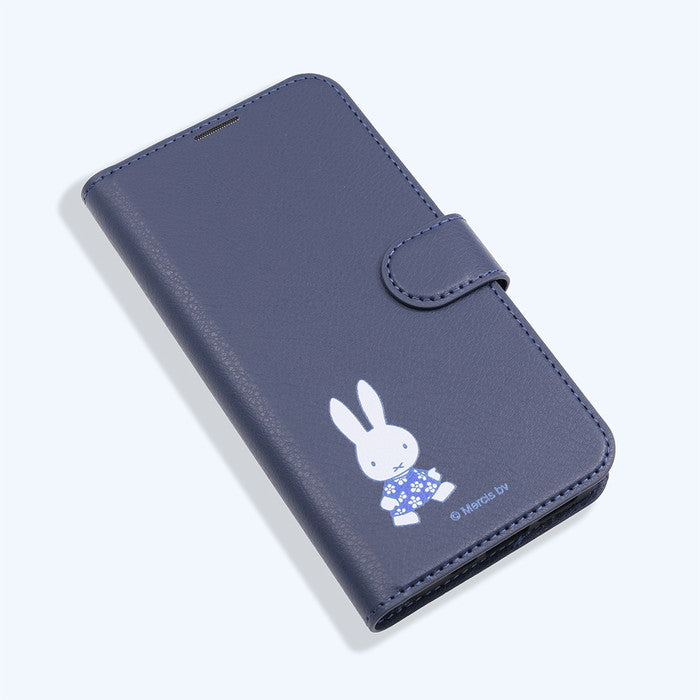 ミッフィー / 衝撃吸収 マグネットベルト シンプル 手帳型レザーケース