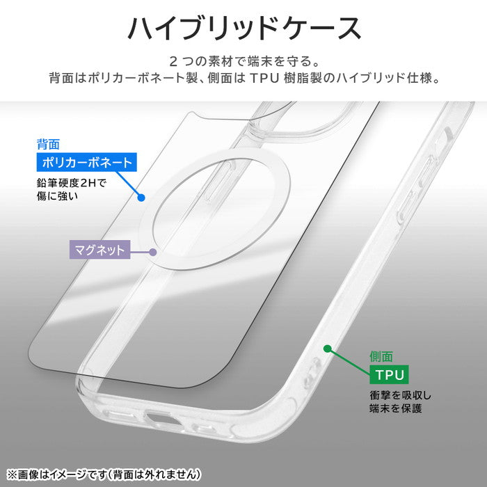 Like standard MagSafe対応 マグネットアクセサリー対応 衝撃吸収 バンパー マット メタリック ハイブリッドケース