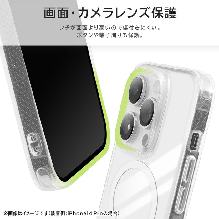 Like standard MagSafe対応 マグネットアクセサリー対応 衝撃吸収 バンパー マット メタリック ハイブリッドケース