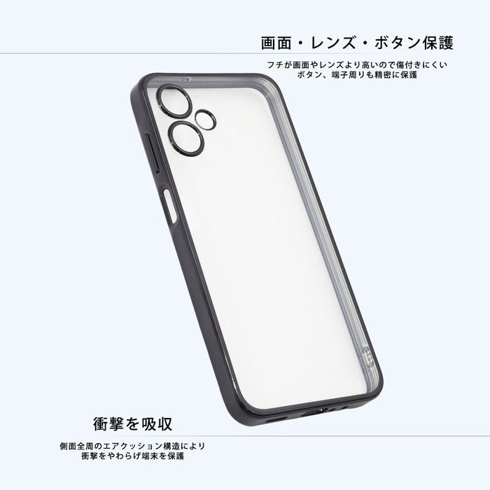 Like standard 精密設計 カメラ保護 衝撃吸収 バンパー メタリック TPUソフトケース