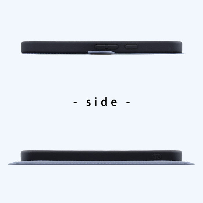 ディズニー / 衝撃吸収 マグネットベルト シンプル 手帳型レザーケース