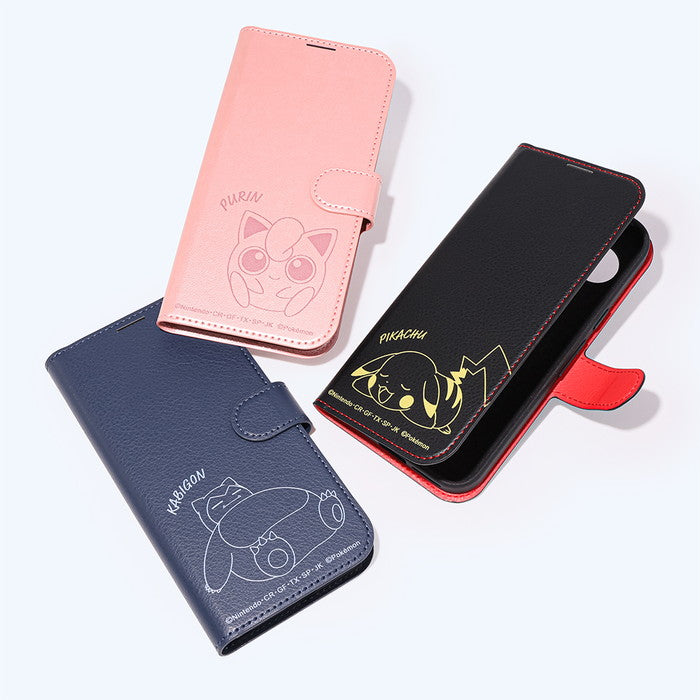 ポケットモンスター / 衝撃吸収 マグネットベルト シンプル 手帳型レザーケース