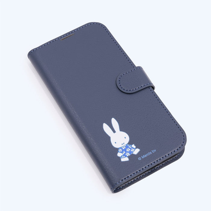 ミッフィー / 衝撃吸収 マグネットベルト シンプル 手帳型レザーケース