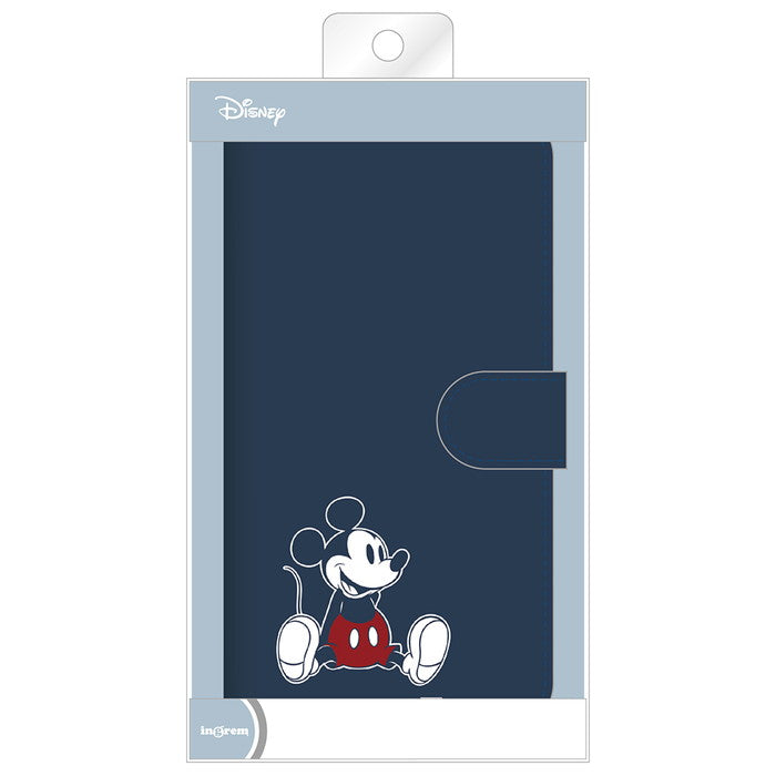 ディズニー / 衝撃吸収 マグネットベルト シンプル 手帳型レザーケース