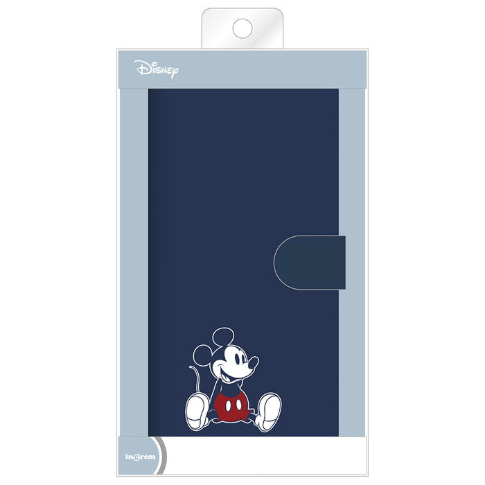 ディズニー / 衝撃吸収 マグネットベルト シンプル 手帳型レザーケース