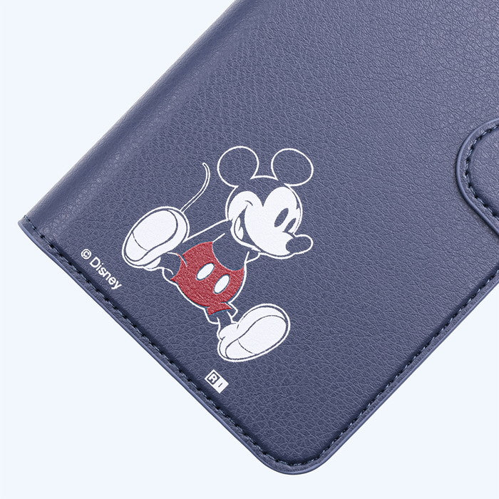 ディズニー / 衝撃吸収 マグネットベルト シンプル 手帳型レザーケース