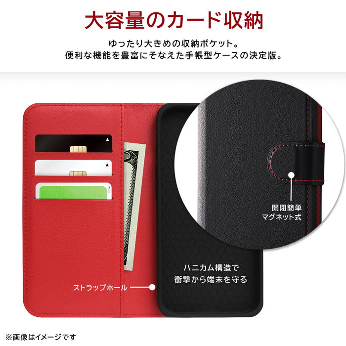 ムーミン / 耐衝撃 マグネットベルト シンプル 手帳型レザーケース