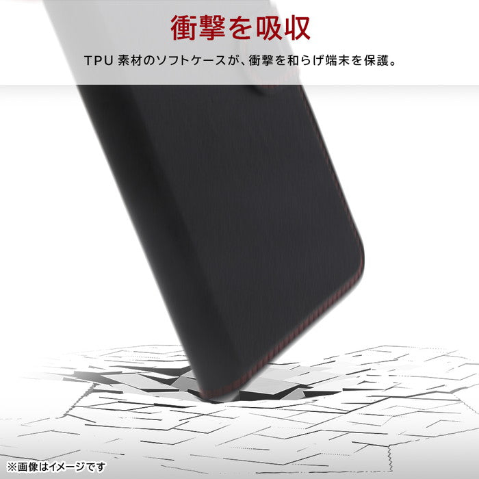 ムーミン / 耐衝撃 マグネットベルト シンプル 手帳型レザーケース