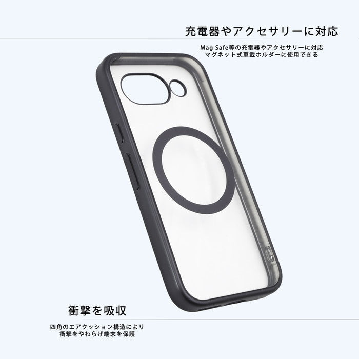 Like standard MagSafe対応 マグネットアクセサリー対応 衝撃吸収 バンパー マット メタリック ハイブリッドケース