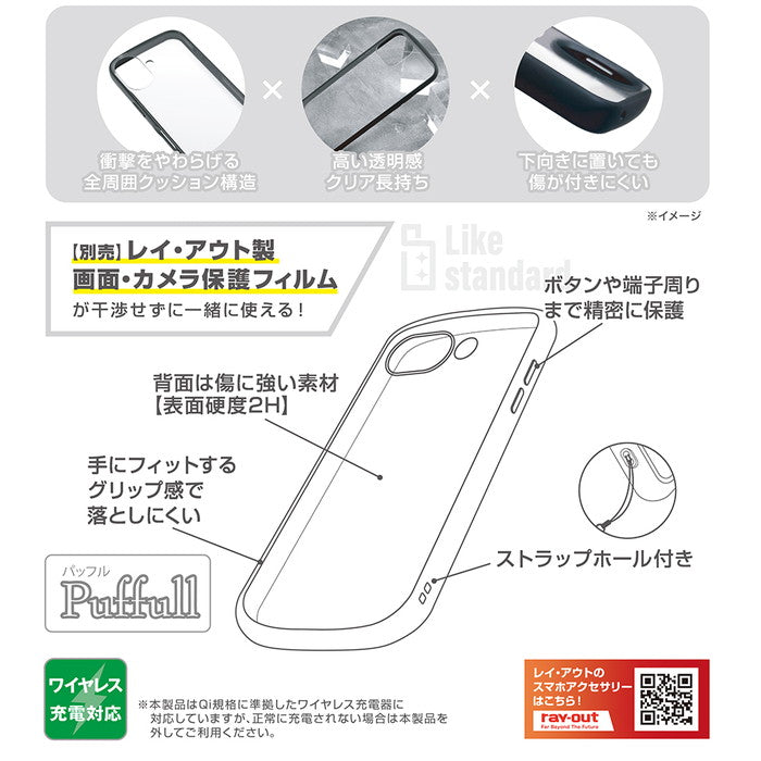 Like standard Puffull 耐衝撃 バンパー ハイブリッドケース