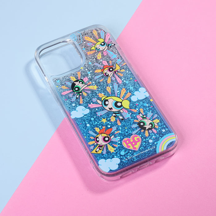 パワーパフガールズ / 衝撃吸収 バンパー 動く キラキラ ラメ グリッターケース