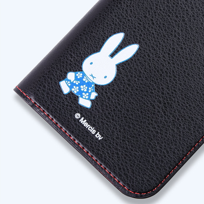 ミッフィー / 衝撃吸収 マグネットベルト シンプル 手帳型レザーケース