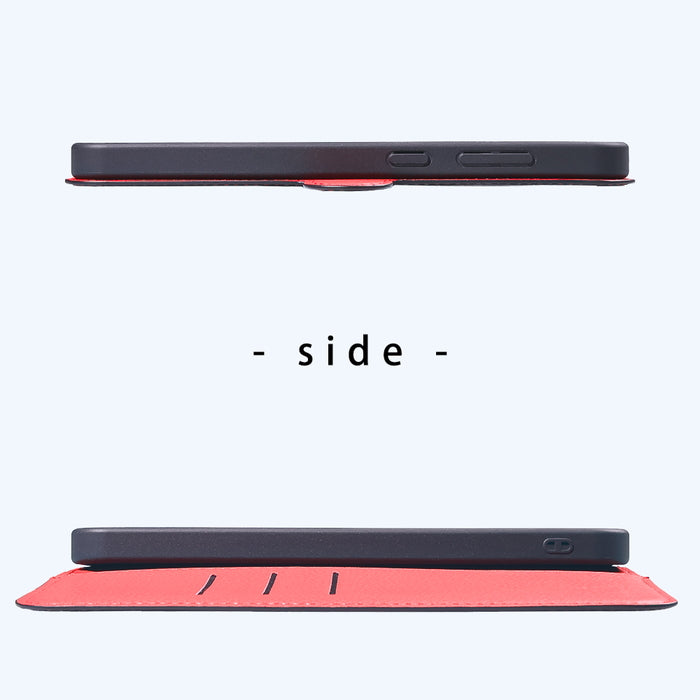 ミッフィー / 衝撃吸収 マグネットベルト シンプル 手帳型レザーケース