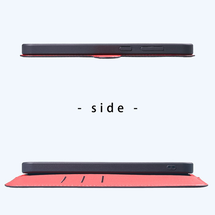 Like standard 耐衝撃 マグネットベルト シンプル 手帳型レザーケース