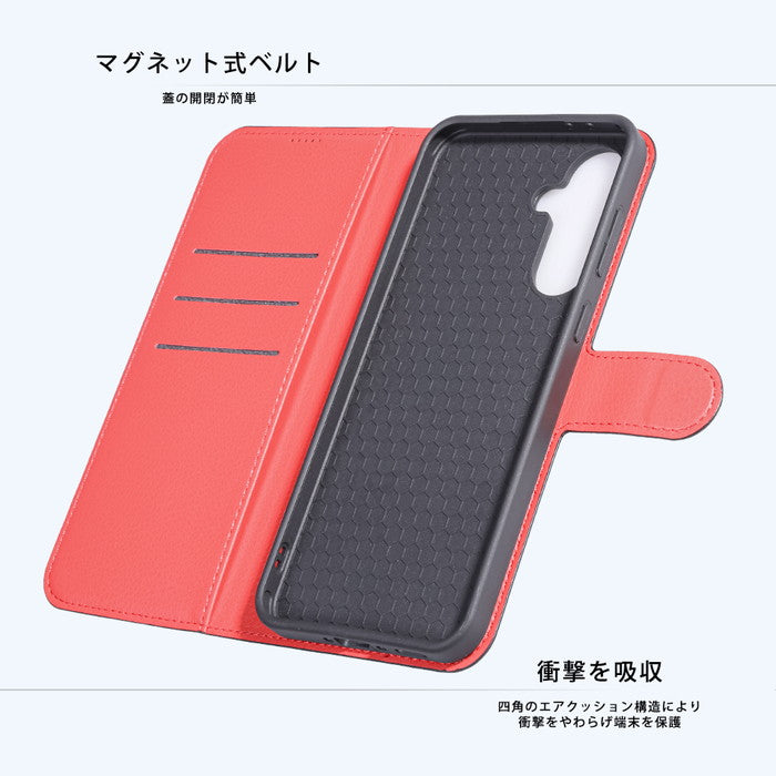 Like standard 耐衝撃 マグネットベルト シンプル 手帳型レザーケース