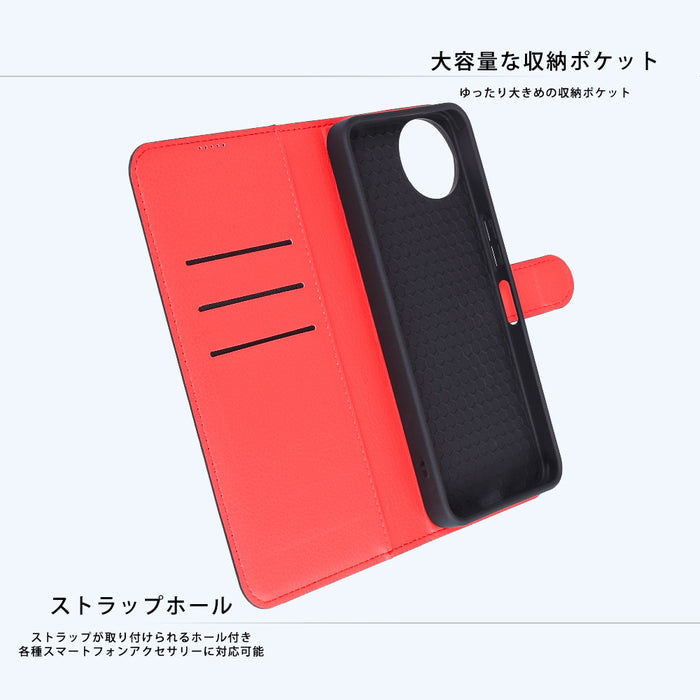 Like standard 耐衝撃 マグネットベルト シンプル 手帳型レザーケース