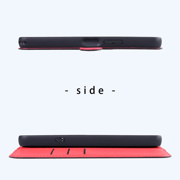 Like standard 耐衝撃 マグネットベルト シンプル 手帳型レザーケース