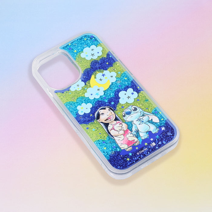 ディズニー / 衝撃吸収 バンパー 動く キラキラ ラメ グリッターケース