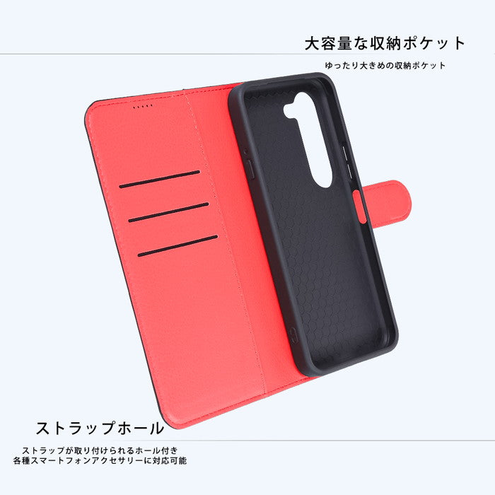 Like standard 耐衝撃 マグネットベルト シンプル 手帳型レザーケース
