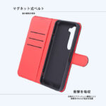 Like standard 耐衝撃 マグネットベルト シンプル 手帳型レザーケース