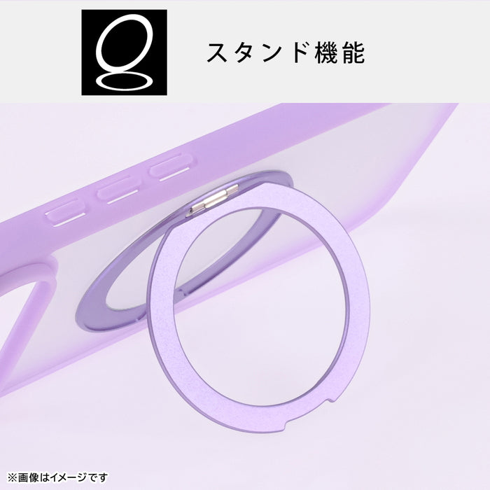 ハイブリッドケース シルキーマット マグネット充電対応 リング付き