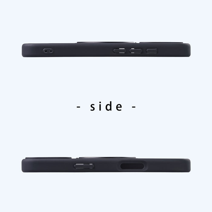 ハイブリッドケース シルキーマット マグネット充電対応 リング付き