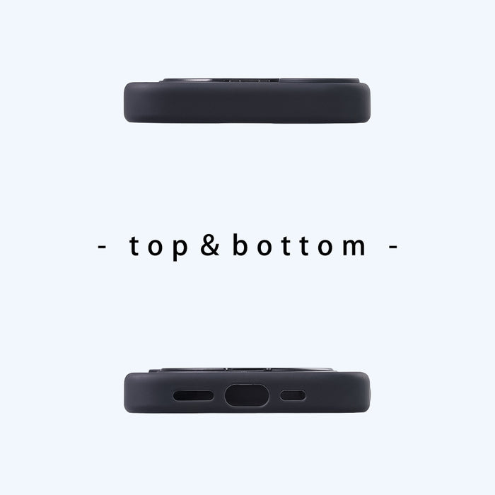 ハイブリッドケース シルキーマット マグネット充電対応 リング付き