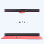 耐衝撃 マグネットベルト シンプル 手帳型レザーケース